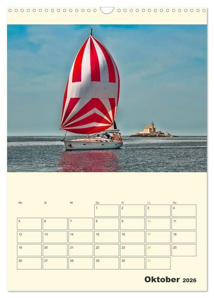 Produktbild: Segeln bis zum Horizont (Wandkalender 2026 DIN A3 hoch), CALVENDO Monatskalender