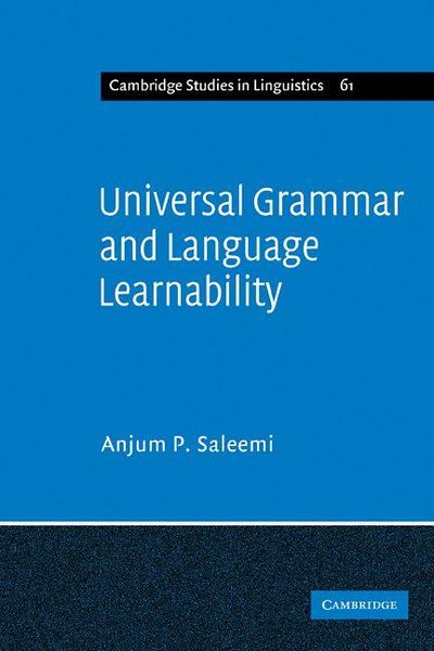 Produktbild: Universal Grammar and Language Learnability