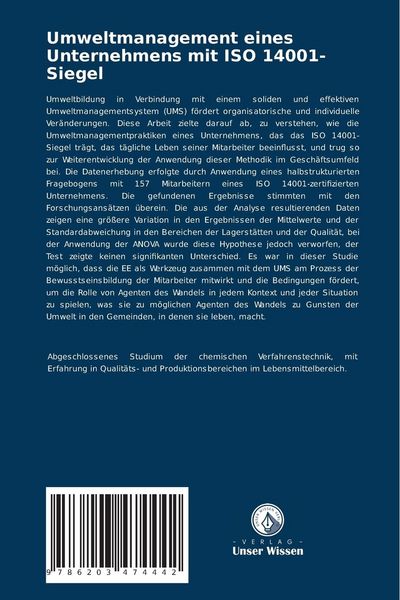 Produktbild: Umweltmanagement eines Unternehmens mit ISO 14001-Siegel