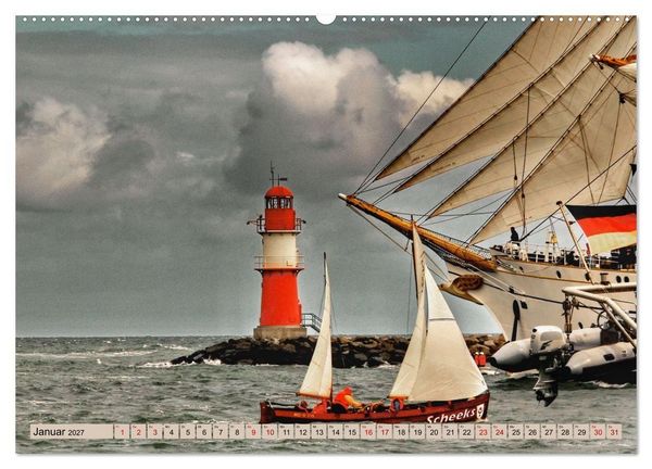 Produktbild: Hanse Sail - Rostock. Du bist so sch&ouml;n (hochwertiger Premium Wandkalender 2027 DIN A2 quer), Kunstdruck in Hochglanz