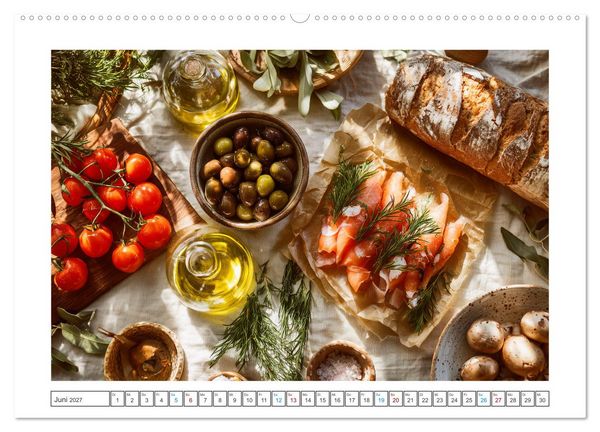 Produktbild: Mediterrane Genussmomente (hochwertiger Premium Wandkalender 2027 DIN A2 quer), Kunstdruck in Hochglanz