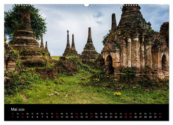 Produktbild: Myanmar - Eindr&uuml;cke (hochwertiger Premium Wandkalender 2026 DIN A2 quer), Kunstdruck in Hochglanz