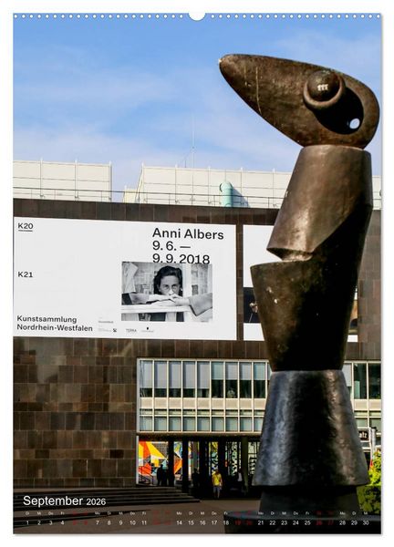 Produktbild: Ein Spaziergang durch D&uuml;sseldorf (Wandkalender 2026 DIN A2 hoch), CALVENDO Monatskalender