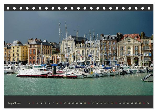 Produktbild: Normandie - Raue K&uuml;ste und malerische Hafenst&auml;dte (Tischkalender 2026 DIN A5 quer), CALVENDO Monatskalender
