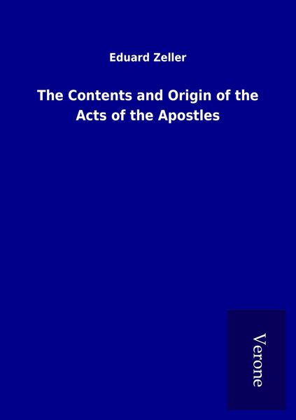 Produktbild: The Contents and Origin of the Acts of the Apostles