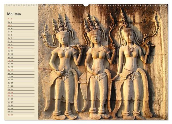Produktbild: Kambodscha. Angkor Wat (Wandkalender 2026 DIN A2 quer), CALVENDO Monatskalender