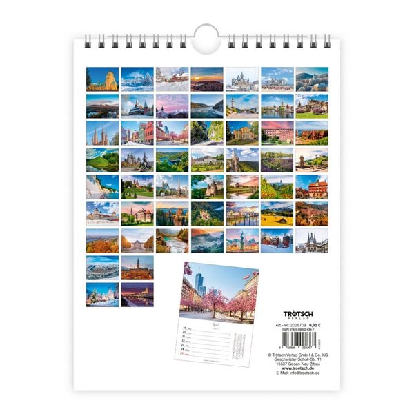 Produktbild: TR&Ouml;TSCH - Wochenkalender zum H&auml;ngen Deutschlandreise 2027