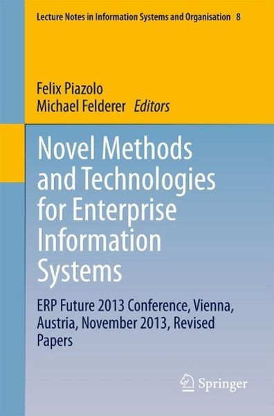 Produktbild: Novel Methods and Technologies for Enterprise Information Systems