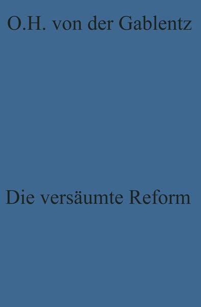 Produktbild: Die vers&auml;umte Reform