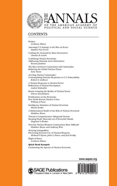 Produktbild: Confronting the Specter of Nuclear Terrorism