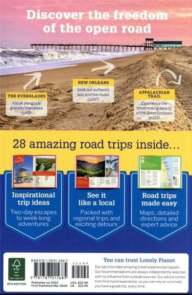 Produktbild: Lonely Planet Florida & the South's Best Trips