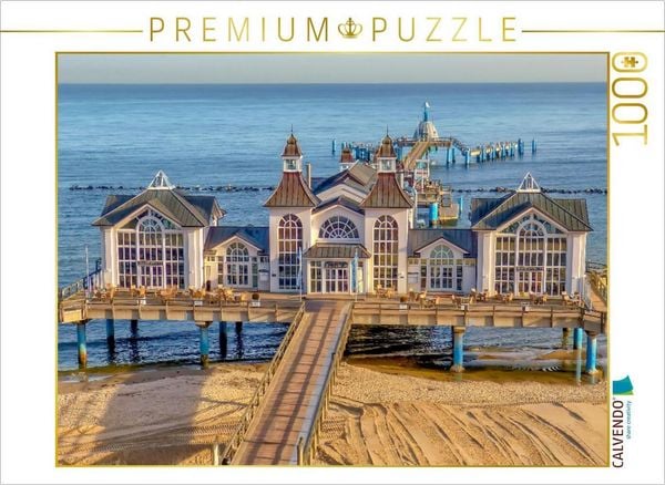 Produktbild: CALVENDO Puzzle Seebr&uuml;cke in Sellin | 1000 Teile Lege-Gr&ouml;&szlig;e 64x48cm Foto-Puzzle f&uuml;r gl&uuml;ckliche Stunden