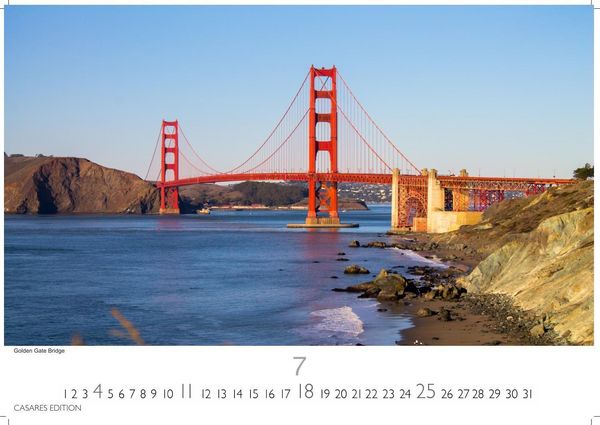 Produktbild: San Francisco Kalender 2027 &ndash; Wandkalender | Fotokalender Nordamerika 35x50cm &ndash; Faszinierende Bilder aus der Stadt der H&uuml;gel, perfekt als Deko & Geschenkidee