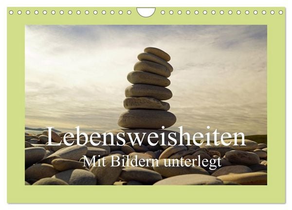 Produktbild: Lebensweisheiten mit Bildern unterlegt (Wandkalender 2026 DIN A4 quer), CALVENDO Monatskalender