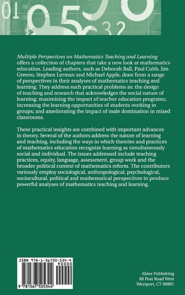 Produktbild: Multiple Perspectives on Mathematics Teaching and Learning