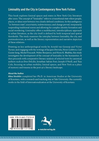 Produktbild: Liminality and the City in Contemporary New York Fiction