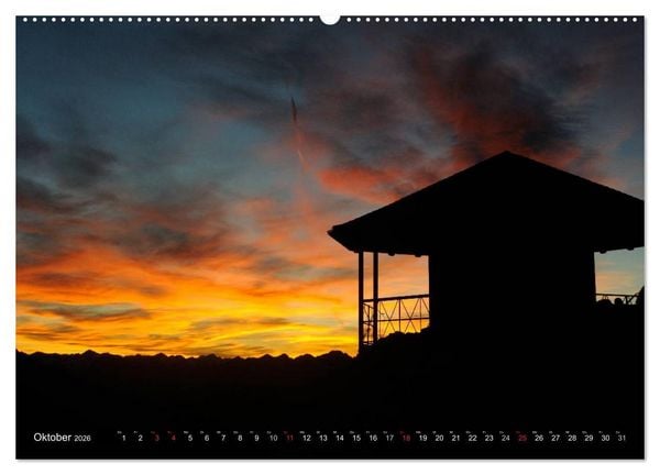 Produktbild: Magische Bergwelt, zwischen Sonnenaufgang und Sonnenuntergang (Wandkalender 2026 DIN A2 quer), CALVENDO Monatskalender