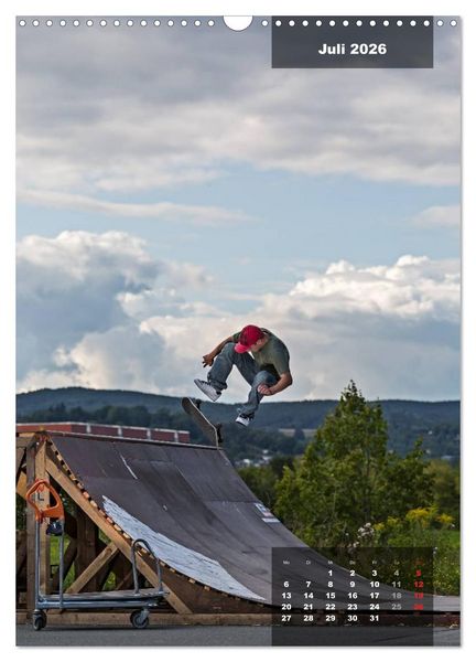 Produktbild: Mit dem Skateboard unterwegs (Wandkalender 2026 DIN A3 hoch), CALVENDO Monatskalender
