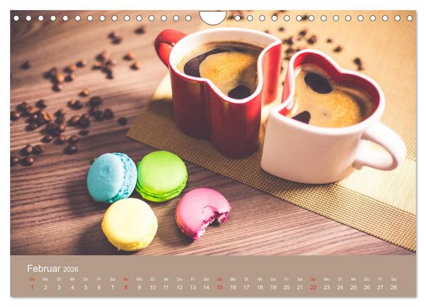 Produktbild: I Love Coffee - Dein Kaffeekalender f&uuml;r Geniesser des schwarzen Goldes (Wandkalender 2026 DIN A4 quer), CALVENDO Monatskalender