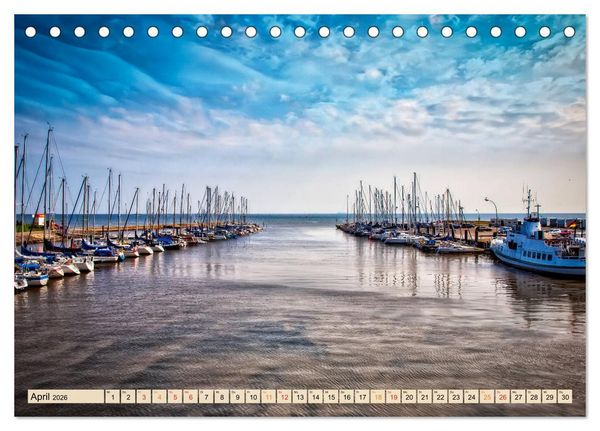 Produktbild: Friesland - Watt und Nordsee (Tischkalender 2026 DIN A5 quer), CALVENDO Monatskalender