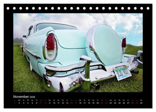 Produktbild: Retro Cars (Tischkalender 2026 DIN A5 quer), CALVENDO Monatskalender