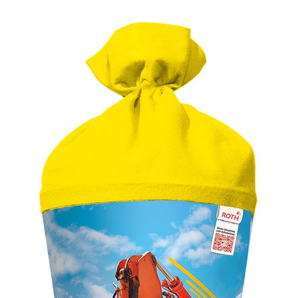 Produktbild: Motivschult&uuml;te, Achtung Bagger, 70cm, Folie