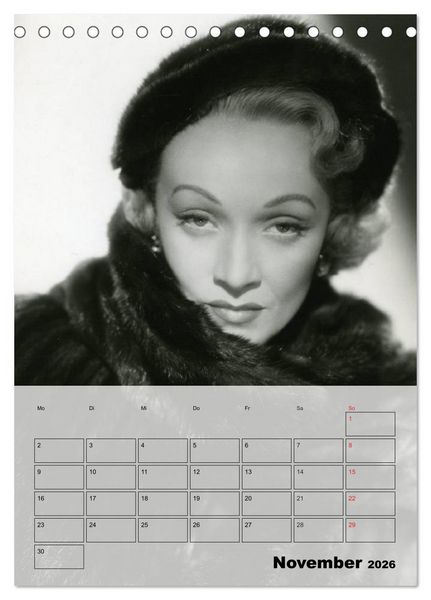 Produktbild: Filmstars der goldenen Leinwandjahre (Tischkalender 2026 DIN A5 hoch), CALVENDO Monatskalender