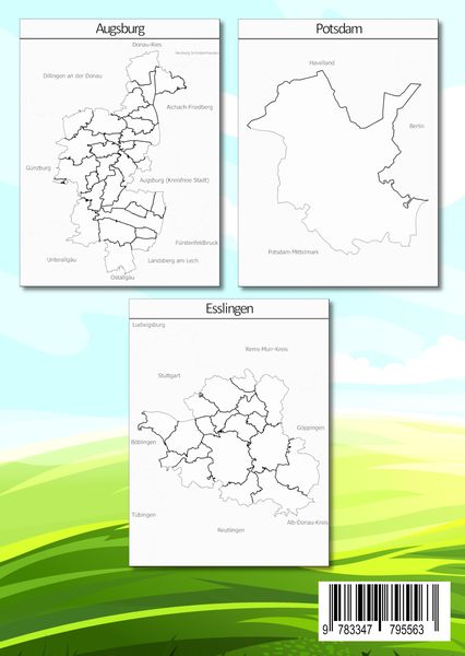 Produktbild: Deutschland Bundesl&auml;nder und Landkreise Malbuch