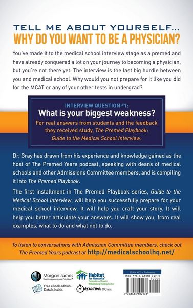 Produktbild: The Premed Playbook Guide to the Medical School Interview