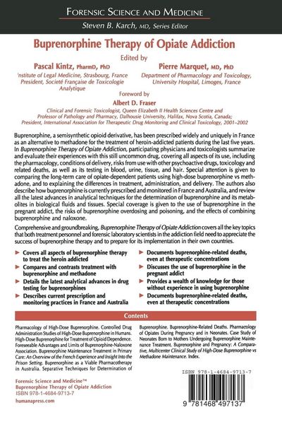 Produktbild: Buprenorphine Therapy of Opiate Addiction