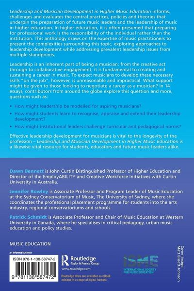 Produktbild: Leadership and Musician Development in Higher Music Education