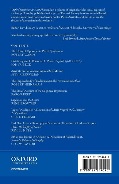 Produktbild: Oxford Studies in Ancient Philosophy