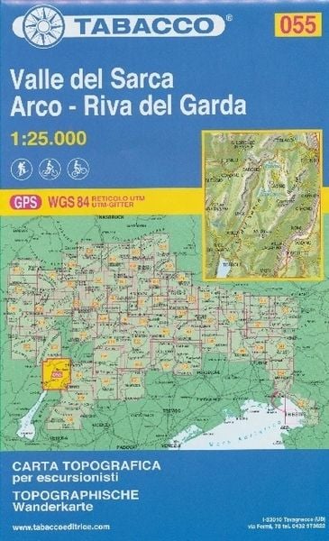 Tabacco Wandern Var Sarca-Riva del Garda, Karte von , Tabacco Editrice, 9788883150975