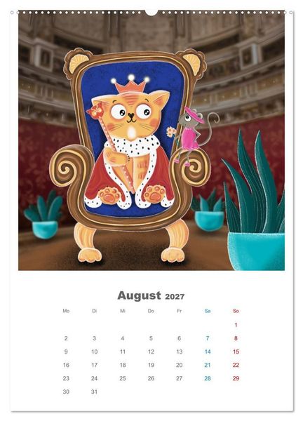 Produktbild: LEOPOLD DER DRITTE - Ein Kater mit ganz viel Charme (Wandkalender 2027 DIN A2 hoch), CALVENDO Monatskalender