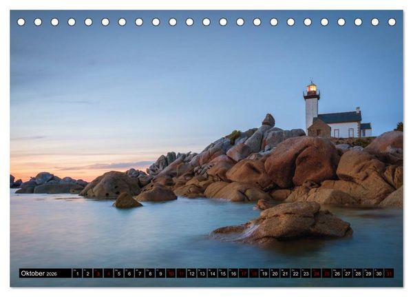 Produktbild: Armorica - Bretagne, Land am Ende der Welt (Tischkalender 2026 DIN A5 quer), CALVENDO Monatskalender