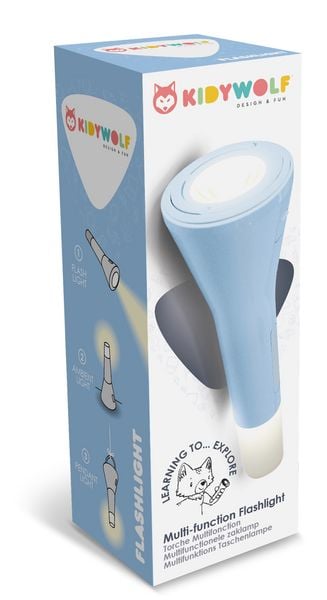 Produktbild: KIDYWOLF - Taschenlampe 3in1 blau