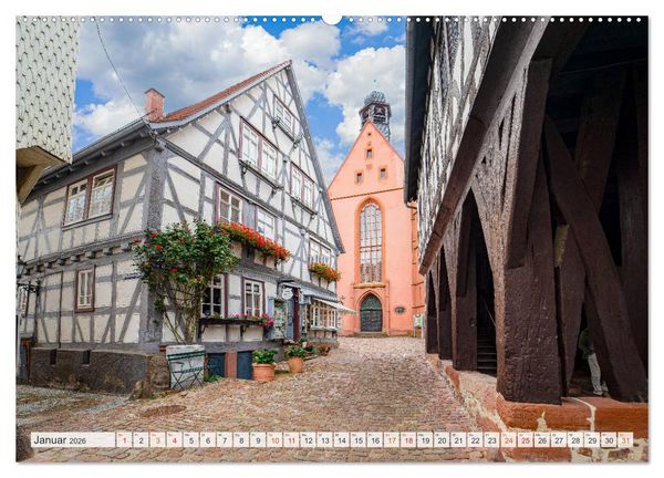 Produktbild: Michelstadt Impressionen (hochwertiger Premium Wandkalender 2026 DIN A2 quer), Kunstdruck in Hochglanz
