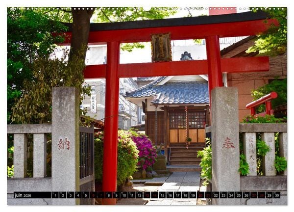 Produktbild: Les couleurs de Tokyo (Calendrier mural 2026 DIN A2 vertical) calendrier de bureau