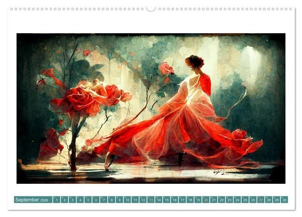 Produktbild: Romatic Ballerina (Wandkalender 2026 DIN A2 quer), CALVENDO Monatskalender