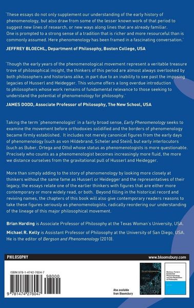 Produktbild: Early Phenomenology