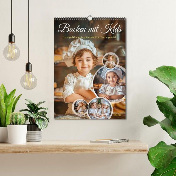 Produktbild: Backen mit Kids (Wandkalender 2026 DIN A3 hoch), CALVENDO Monatskalender