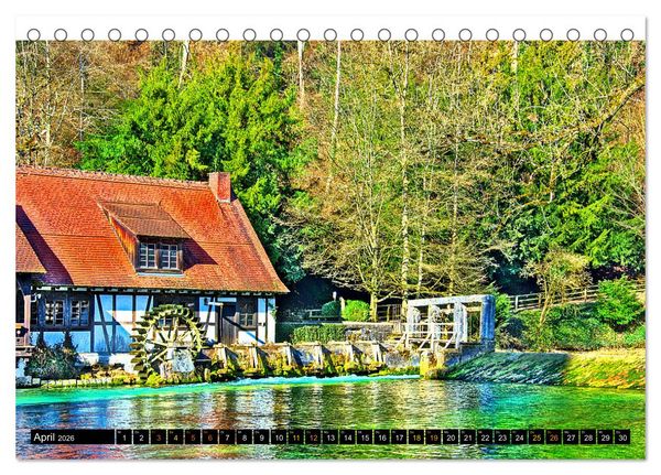 Produktbild: Facettenreiches Fachwerk (Tischkalender 2026 DIN A5 quer), CALVENDO Monatskalender
