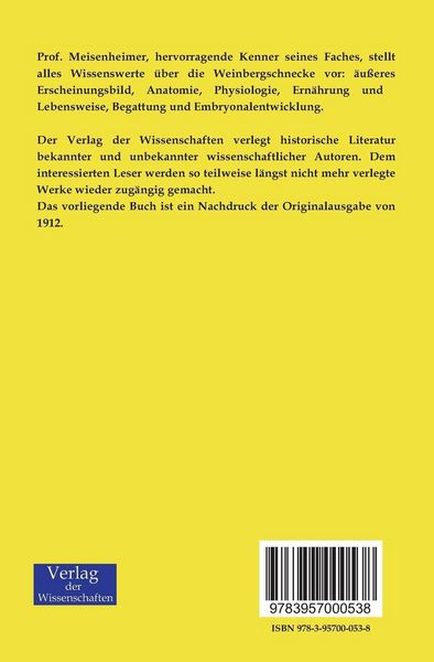Produktbild: Die Weinbergschnecke