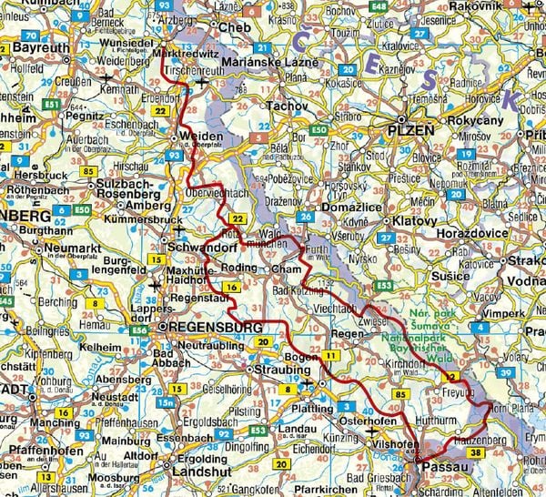 Produktbild: ROTHER Wanderf&uuml;hrer Goldsteig. Alle Etappen der Nord- und der S&uuml;droute von Marktredwitz nach Passau