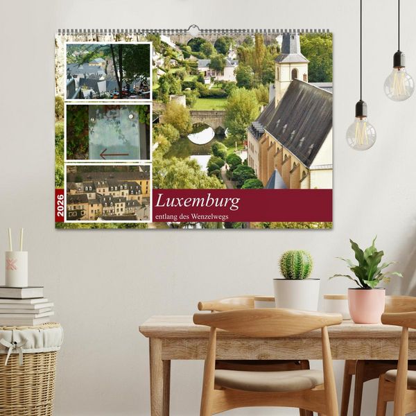 Produktbild: Luxemburg entlang des Wenzelwegs (Wandkalender 2026 DIN A2 quer), CALVENDO Monatskalender