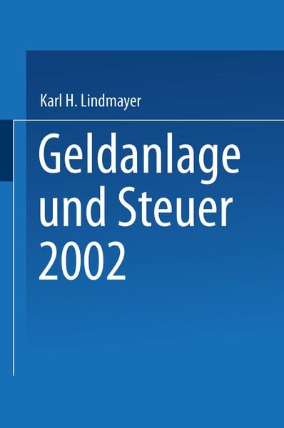Produktbild: Geldanlage und Steuer 2002