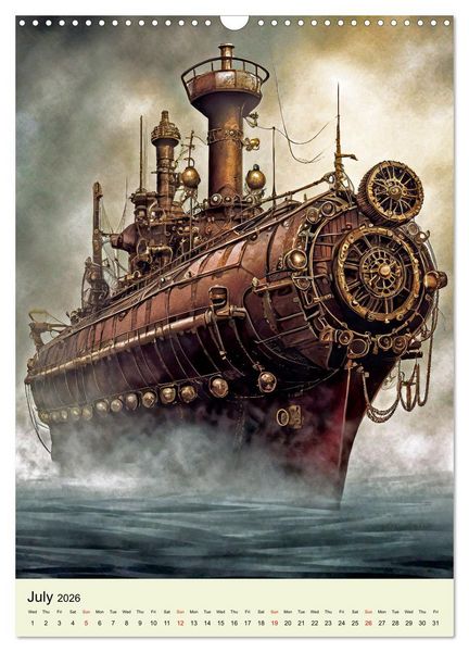 Produktbild: Retro Rides with Steam and Steel (Wall Calendar 2026 DIN A3 portrait), CALVENDO 12 Month Wall Calendar