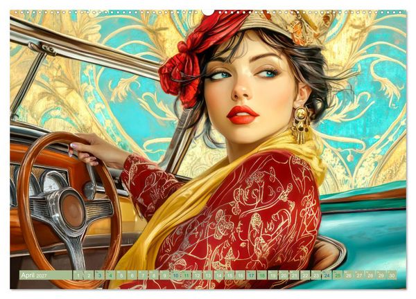 Produktbild: Die Epoche Art Nouveau - Mit eleganter Mode (Wandkalender 2027 DIN A2 quer), CALVENDO Monatskalender