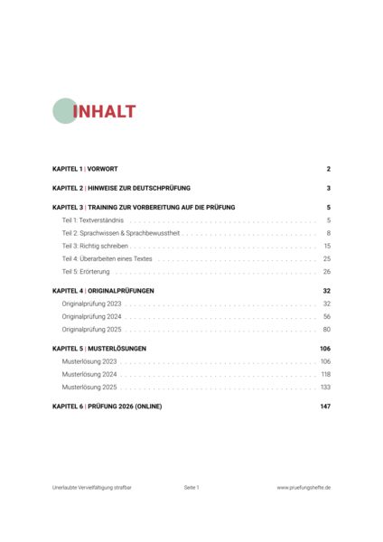 Produktbild: Pr&uuml;fungsheft MSA und eBBR 2027 Berlin/Brandenburg &ndash; Deutsch