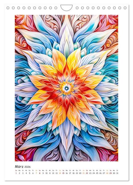Produktbild: Zauberhafte Mandalas (Wandkalender 2026 DIN A4 hoch), CALVENDO Monatskalender